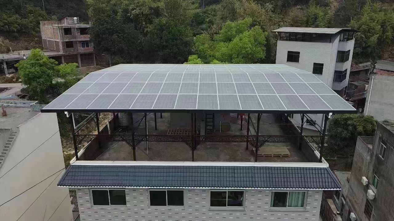 祁阳15kw+10kwh自建别墅家庭光伏储能系统